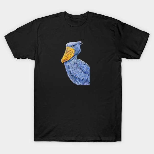 Shoebill Stork T-Shirt by Tim Jeffs Art